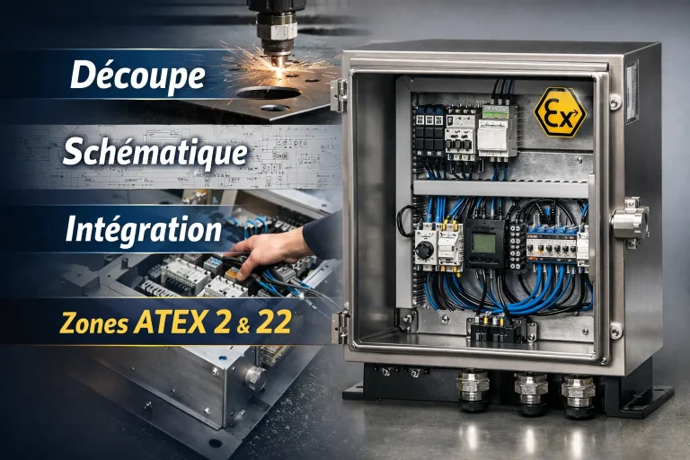 Coffret ATEX équipé par SIMEF Industrie