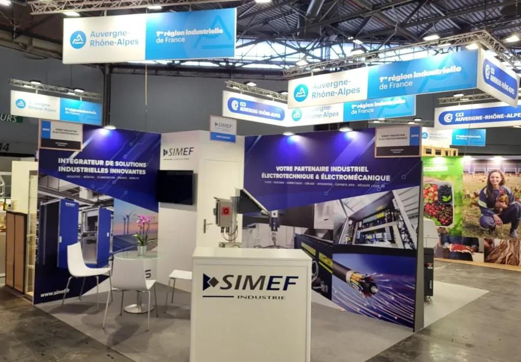 Stand SIMEF Industrie sur un salon professionnel